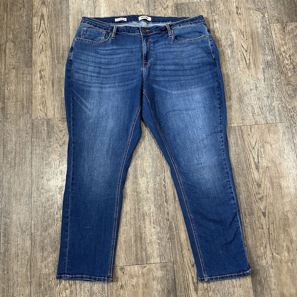 Vigoss THOMPSON TOMBOY Size 20W High Rise Ankle Straight Jeans Denim Pants 38x28